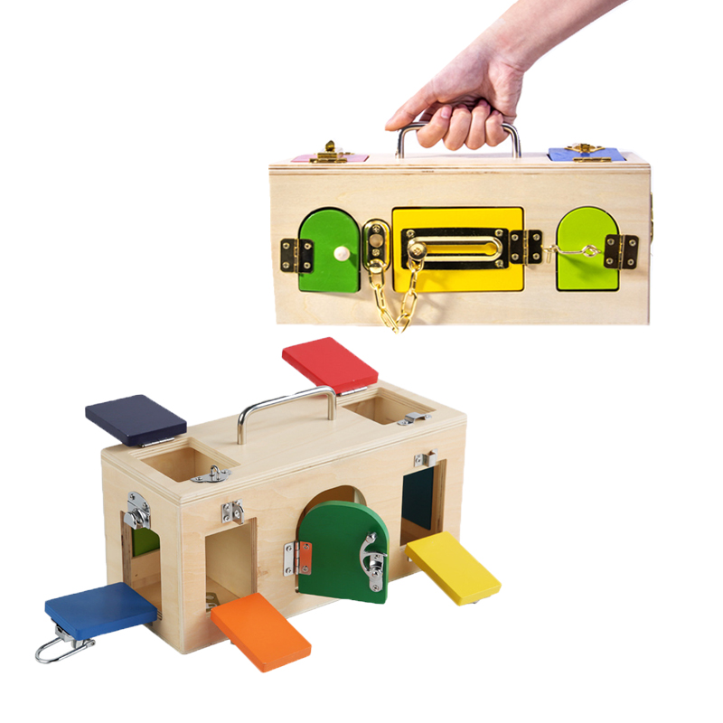 Board Game China - Boîte de verrouillage Montessori, jouet d'activité