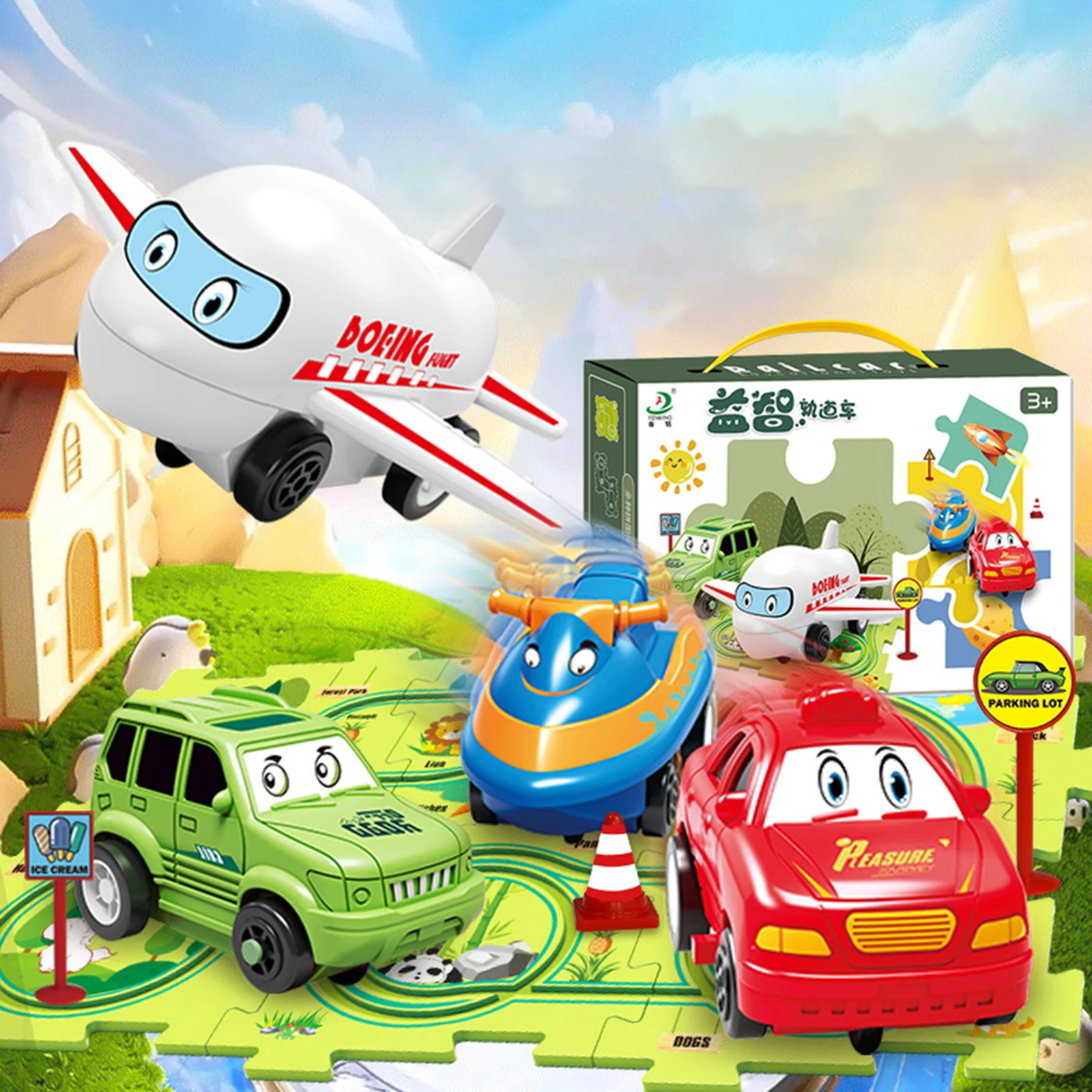 Board Game Race Track - Circuit de course de voitures électriques
