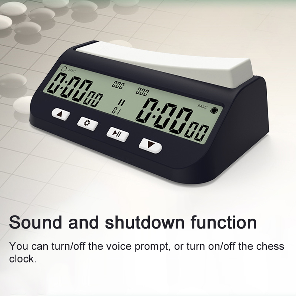 Board Game Digital - Horloge d'échecs professionnelle, horloge numérique multifonctionnelle,