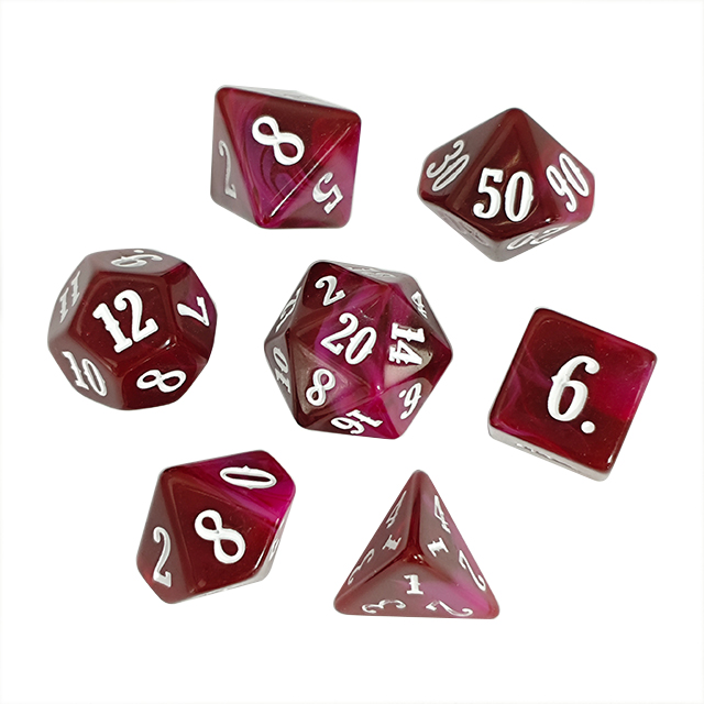 Board Game Digital - Ensemble de dés en acrylique de