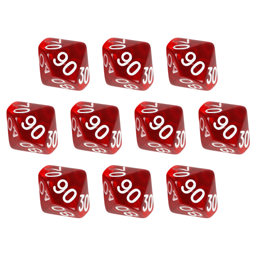Jeu de dés D10(00-90) 10 pièce - Board Game Digital avis et prix