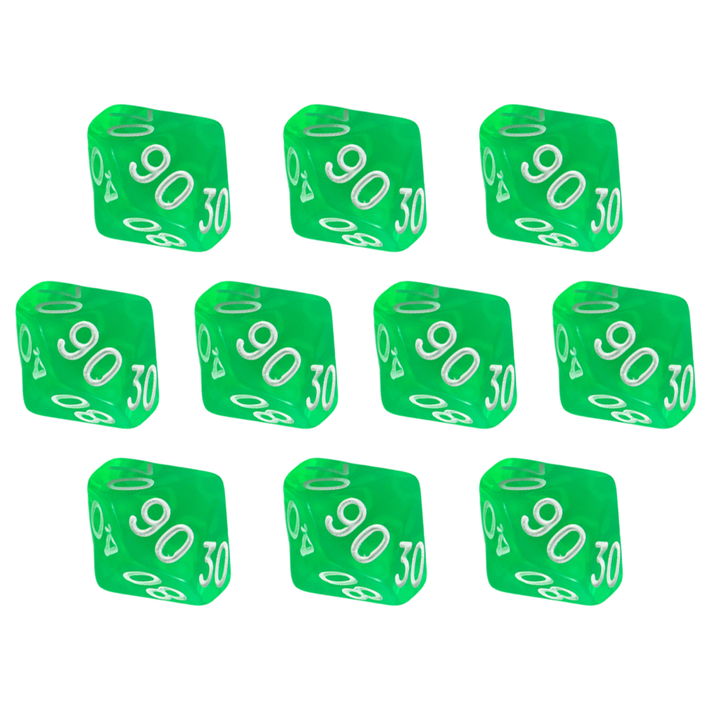 Jeu de dés D10(00-90) 10 pièce - Board Game Digital avis et prix