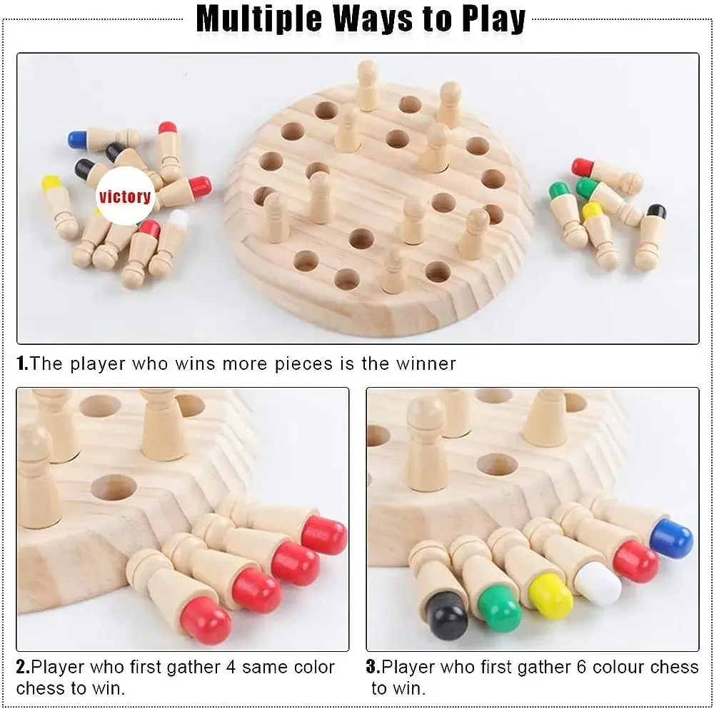 1 pièce Jeu de mémoire en bois - Board Game Of Life avis et prix