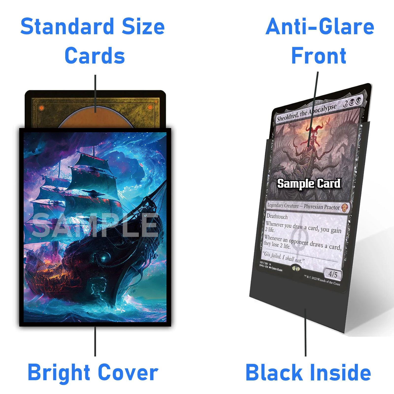 Protège-cartes MTG - 100 PCS,  - Board Game Pirates avis et prix