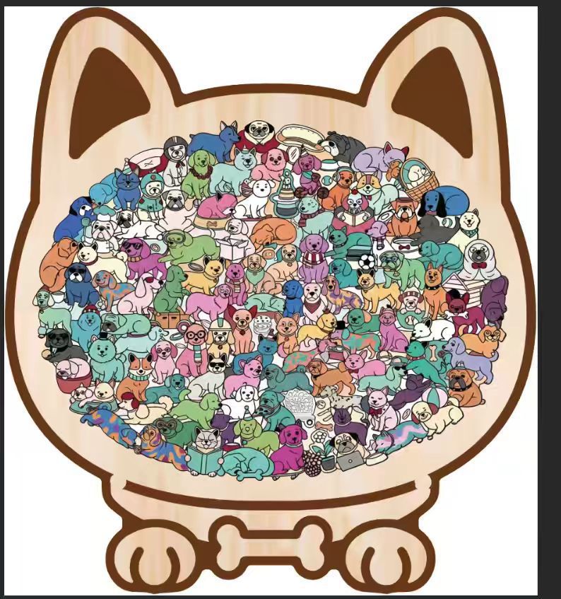 Puzzle en bois en forme de cha - Board Game Festival avis et prix