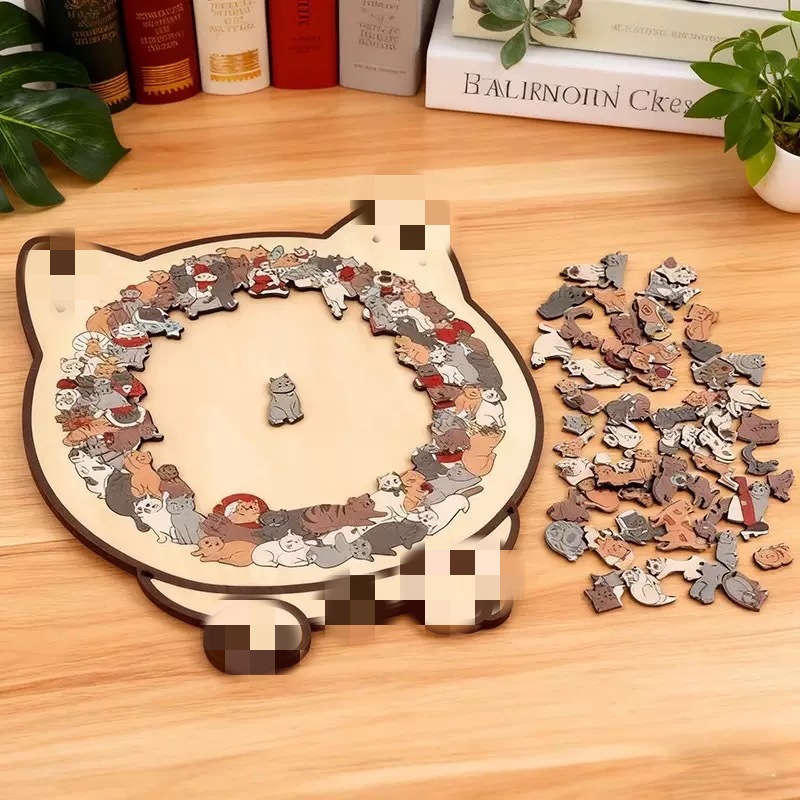 Puzzle en bois en forme de cha - Board Game Festival avis et prix