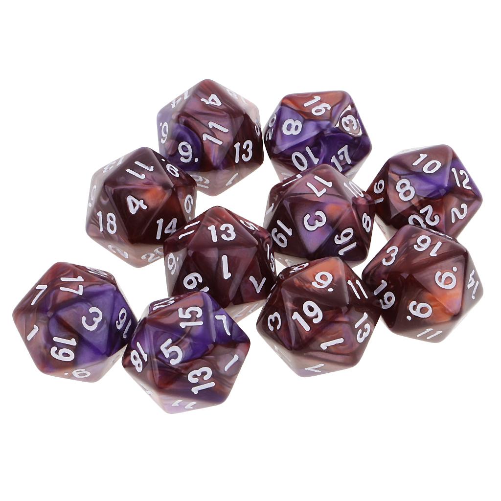 10 pièces dés polyédriques 20  - Board Game Digital avis et prix