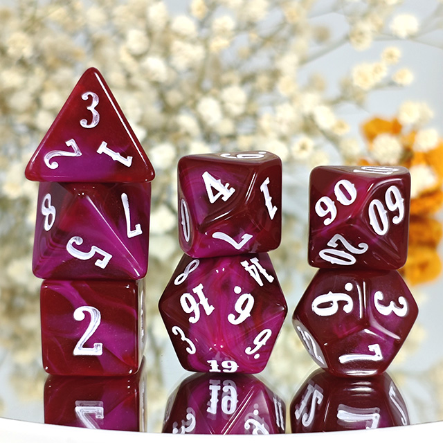 Ensemble de dés en acrylique d - Board Game Digital avis et prix