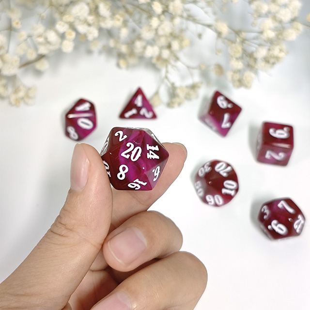 Ensemble de dés en acrylique d - Board Game Digital avis et prix